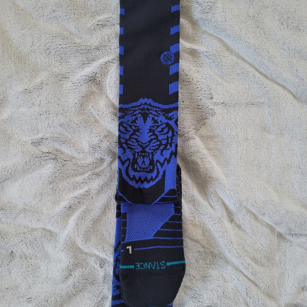 Stance Mens Large 9-13 MLB Detroit Tigers Baseball OTC Crew Socks Freshtek - Picture 8 of 15